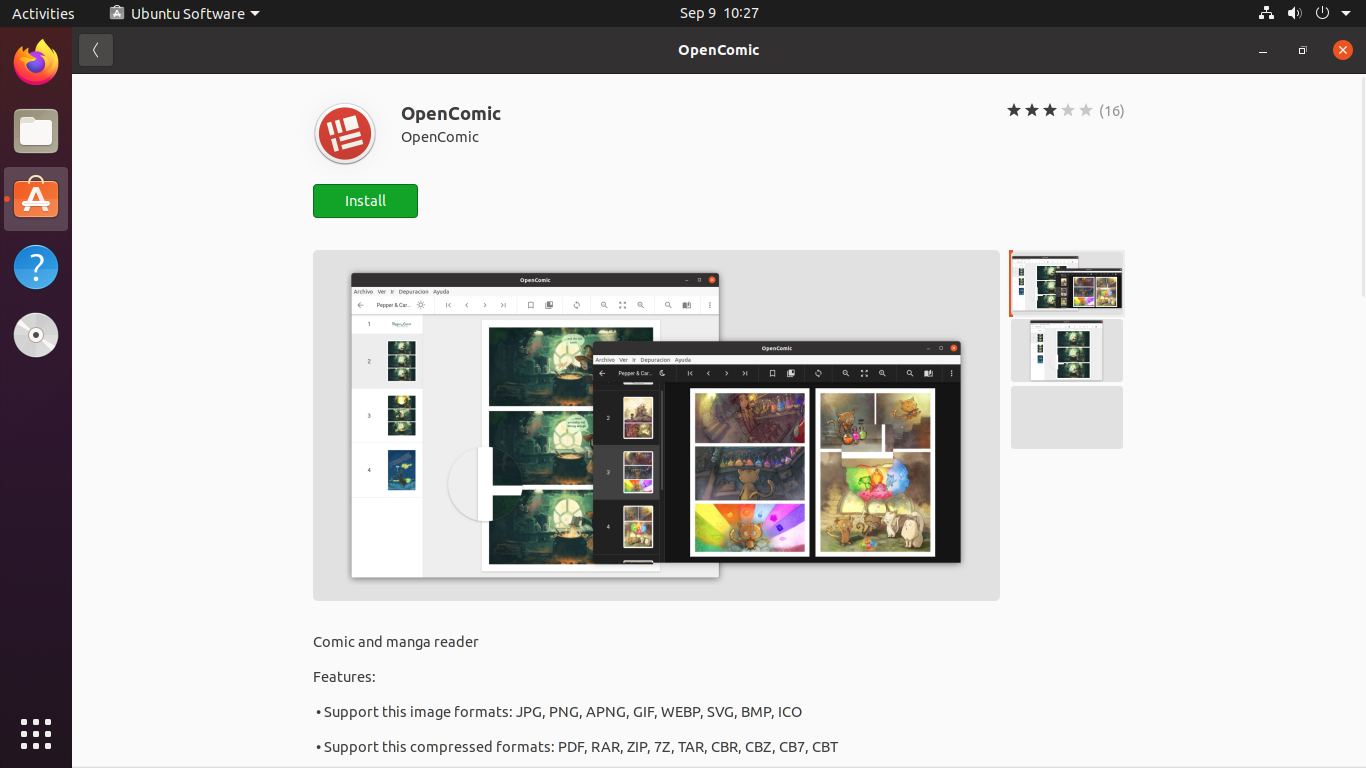 Install OpenComic on Ubuntu 20.04