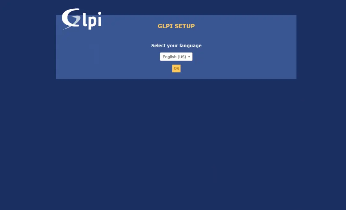 Select the language installation