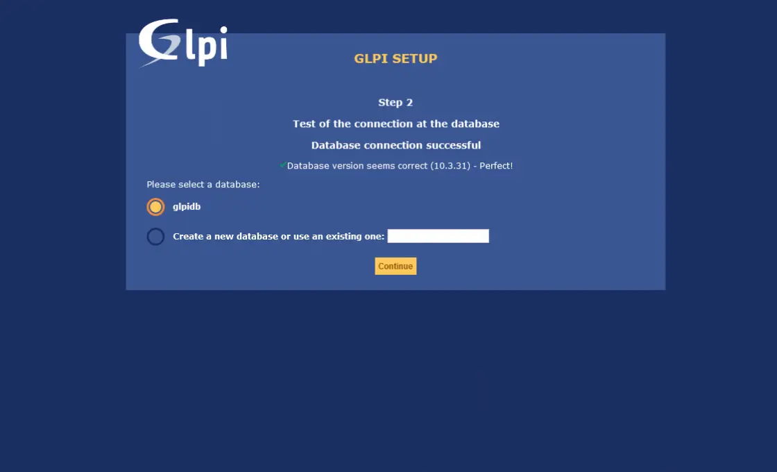Test the database connection