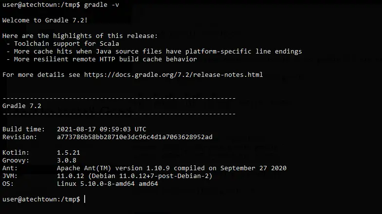 Gradle on Debian 11