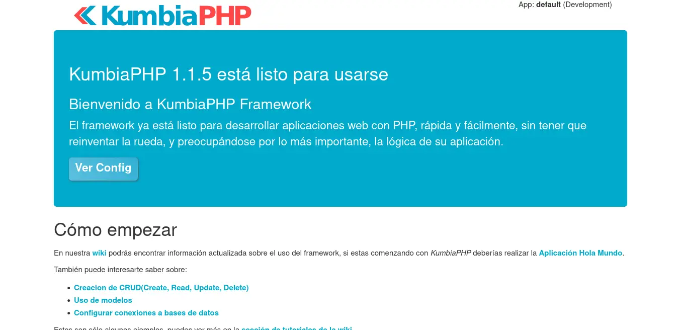 KumbiaPHP on Debian 11 / Ubuntu 20.04