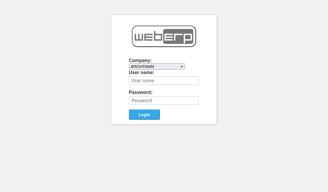 Login Screen