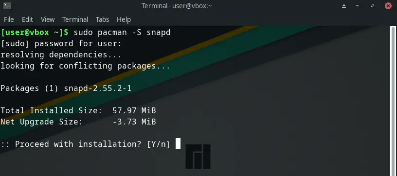 Install Snap on Manjaro Linux