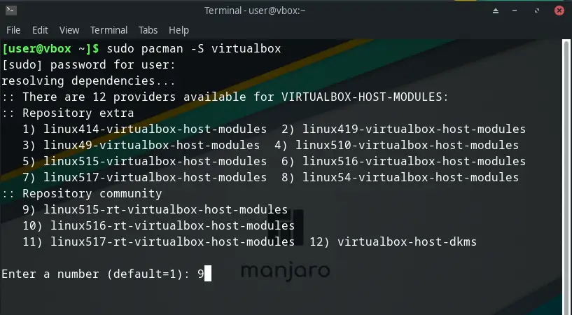 Install the VirtualBox dependencies