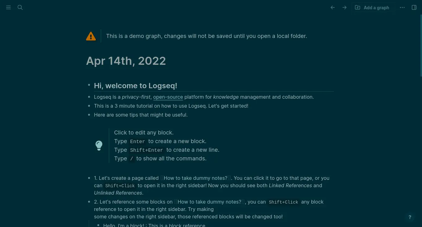Using LogSeq on Debian 11