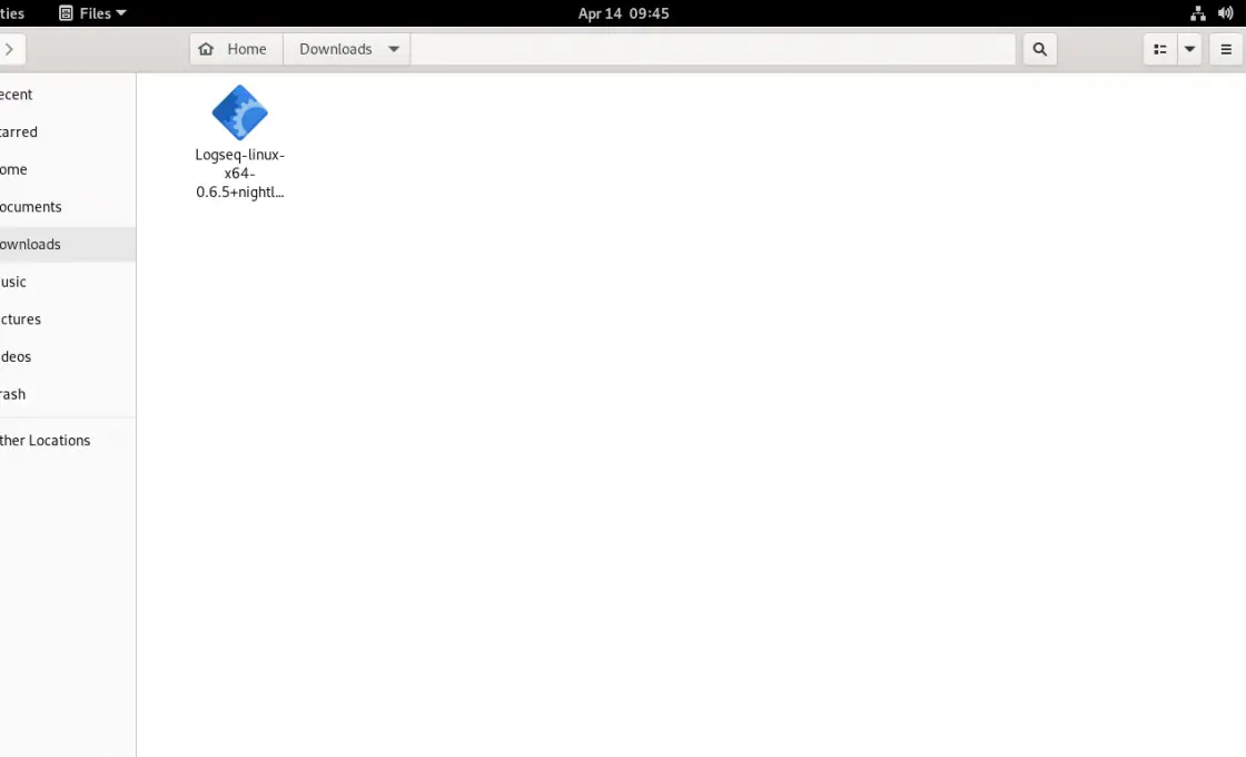 LogSeq file on Nautilus