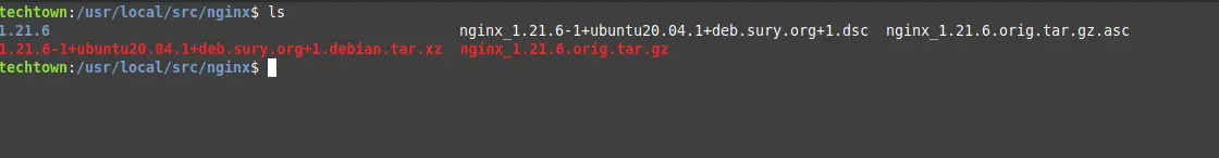 Nginx source code on Ubuntu 20.04