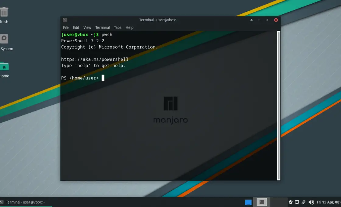 PowerShell on Manjaro Linux