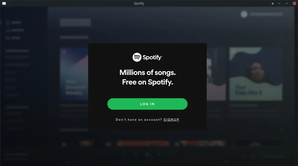 Spotify on Manjaro Linux