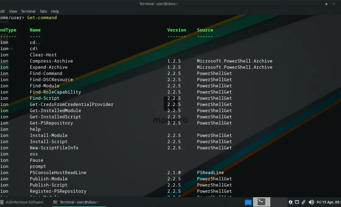 Using the PowerShell