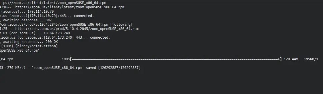 Download and install Zoom on openSUSE