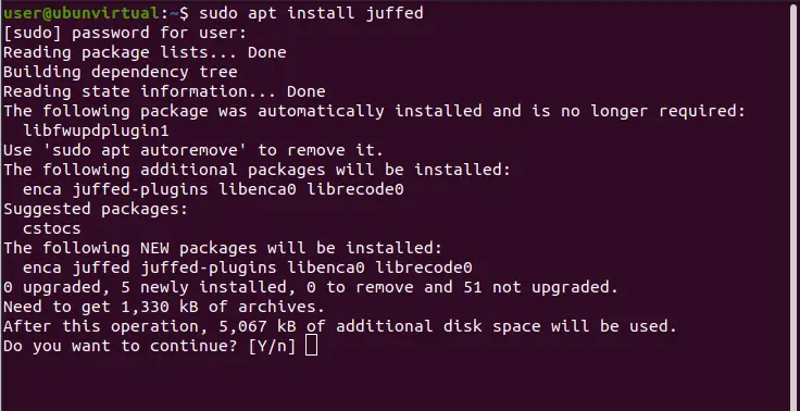 Install juffEd on Ubuntu 20.04
