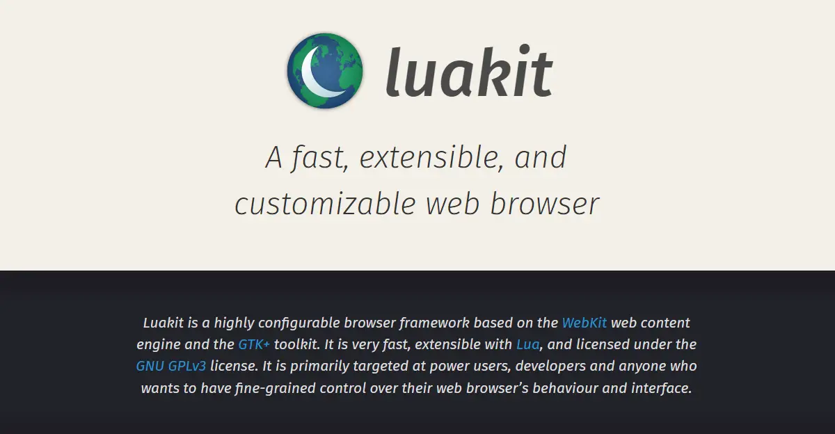 install luakit browser on Ubuntu