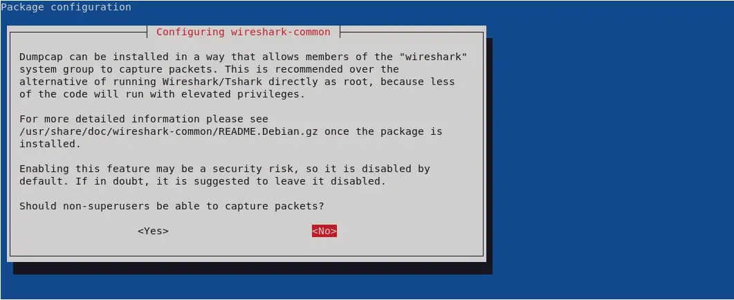 Install Wireshark on Debian 11