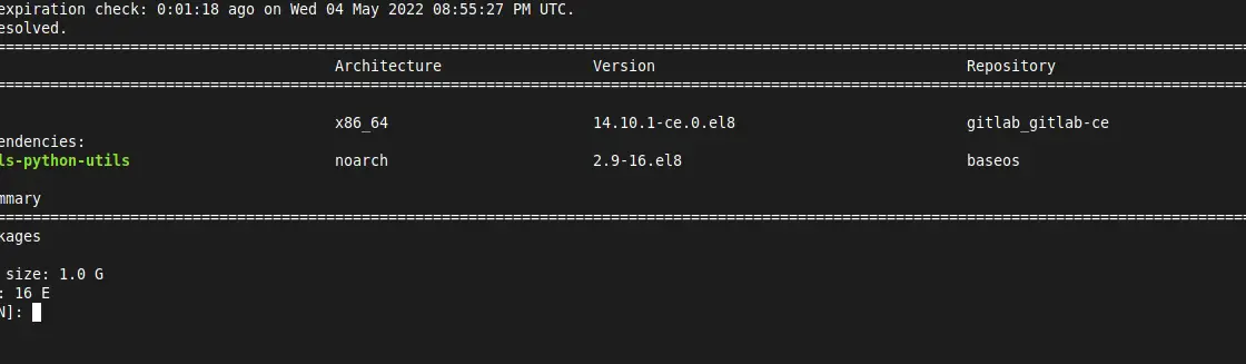 Install Gitlab on Rocky Linux 8