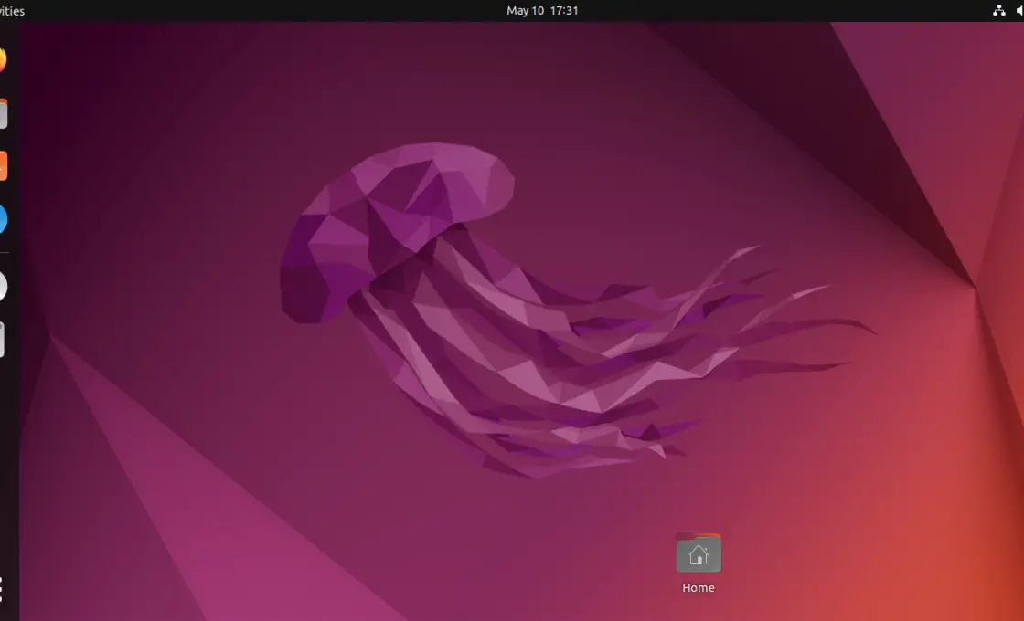 Ubuntu 22.04 desktop screen