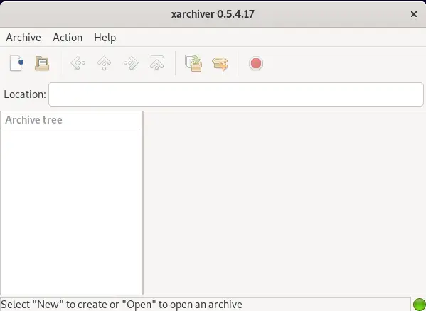 xArchiver on Debian 11
