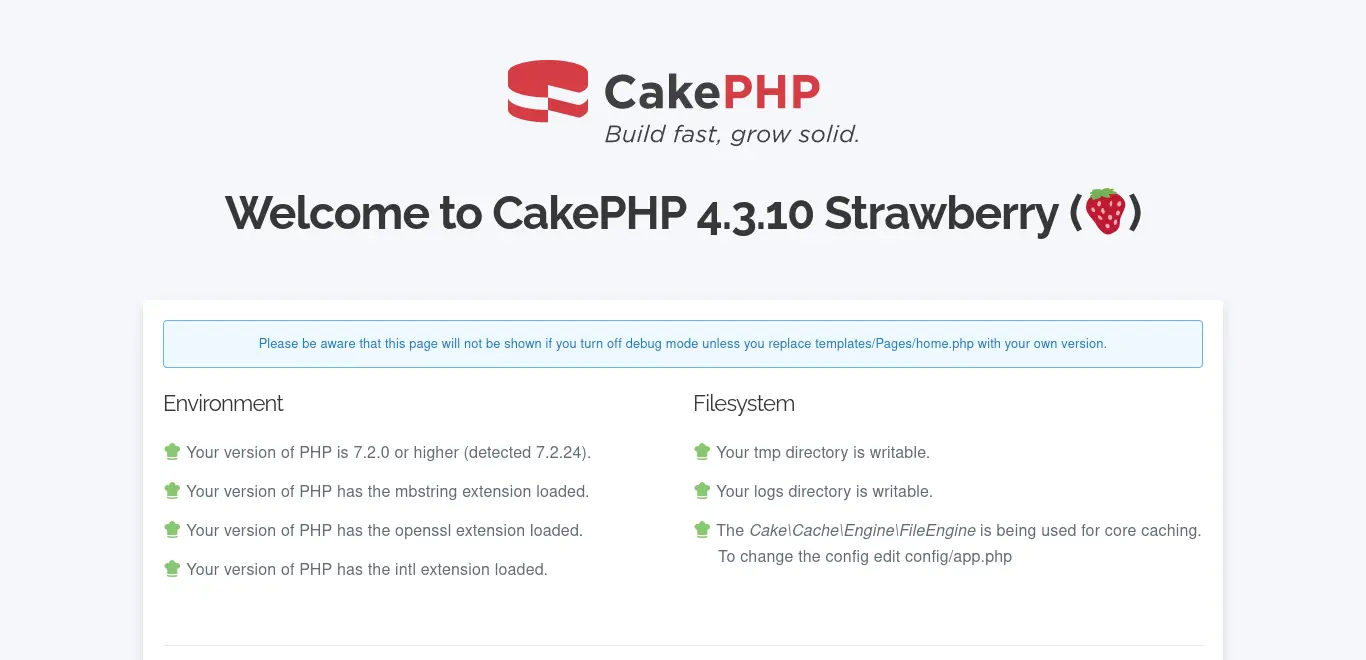 CakePHP on Rocky Linux 8 / Alma Linux 8