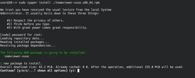 Install TeamViewer on openSUSE
