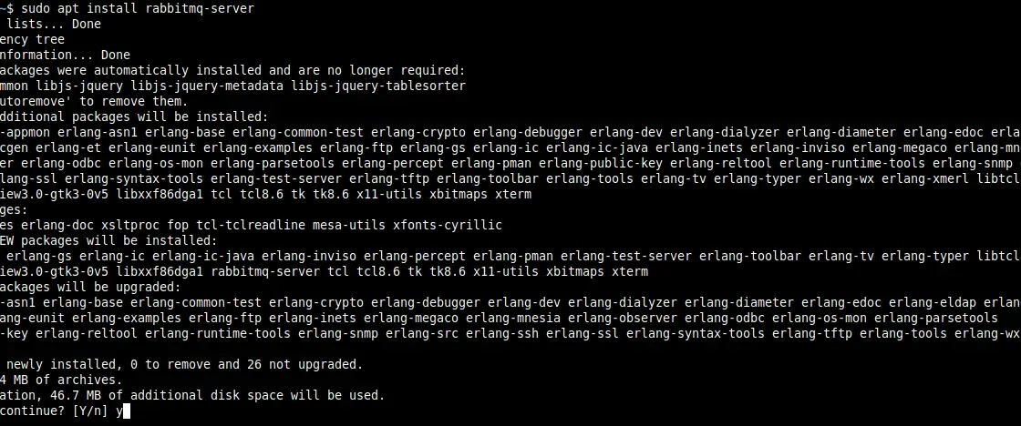 RabbitMQ installing on Ubuntu 20.04