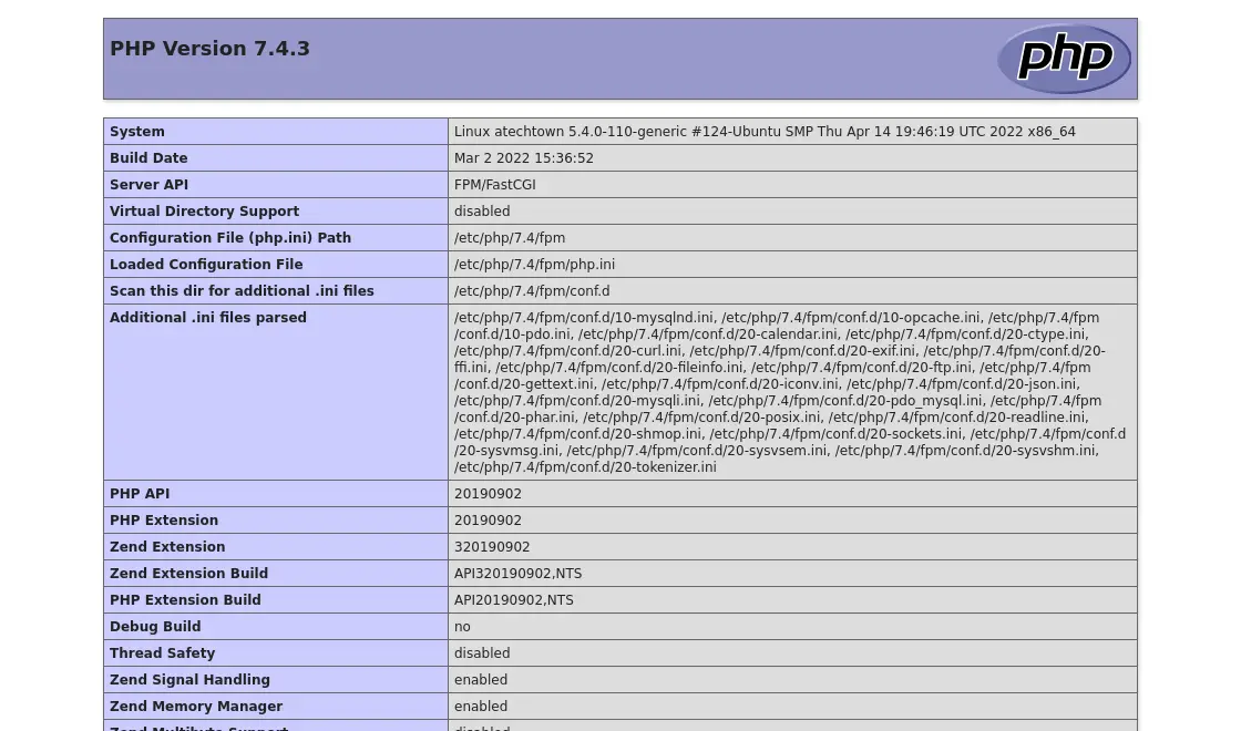 Lighttpd with PHP working properly