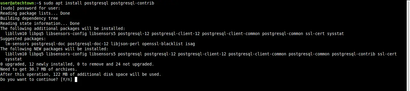 Install PostgreSQL on Ubuntu 22.04