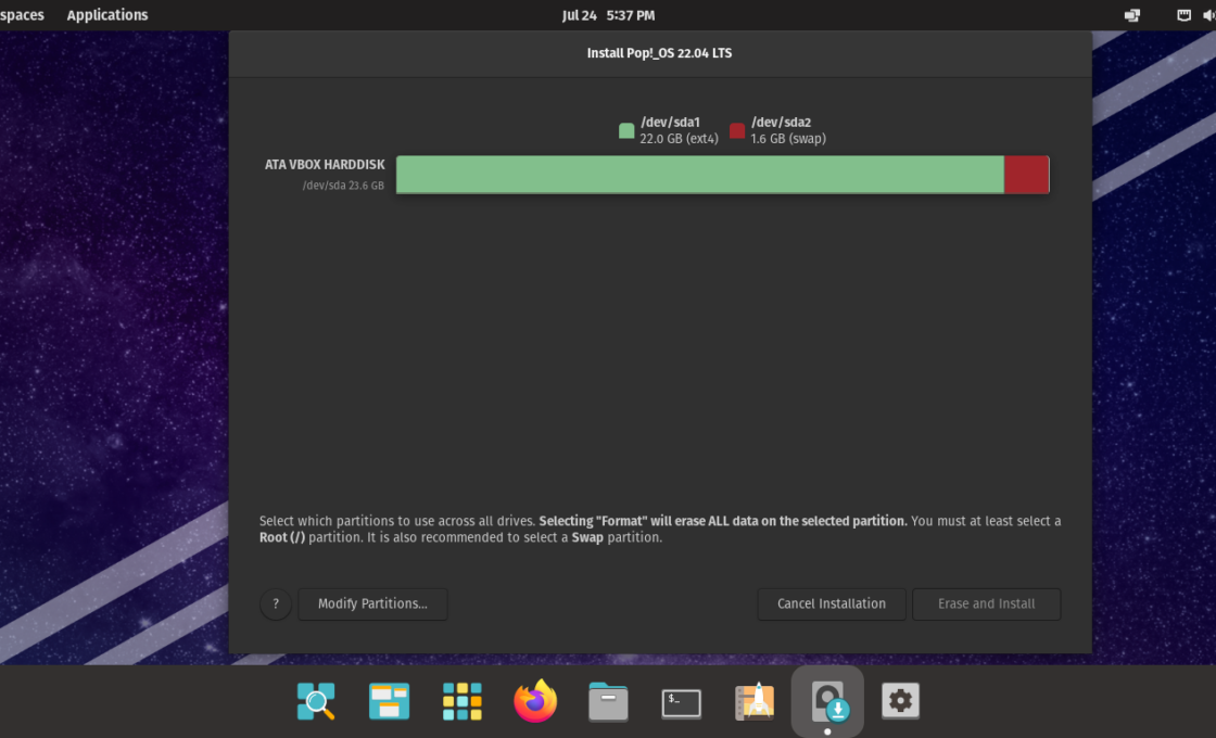 How to install Pop OS 22.04 - ImagineLinux