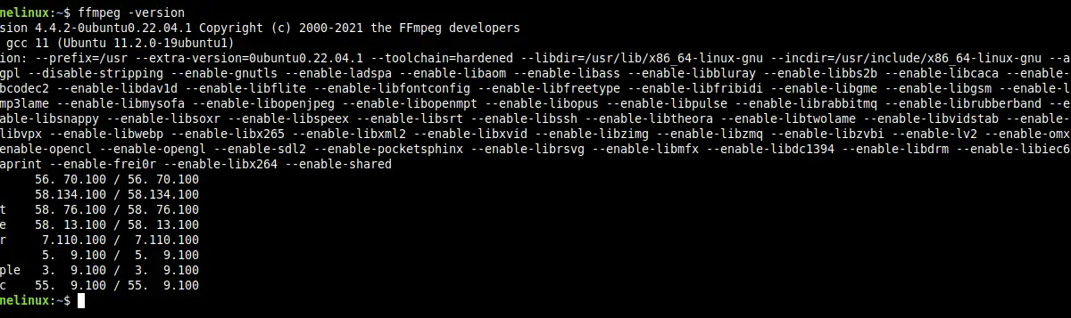 FFmpeg on Ubuntu 22.04