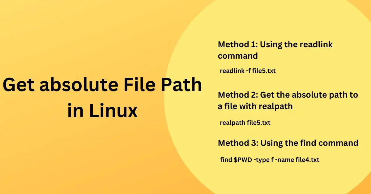 get absolute File Path in Linux
