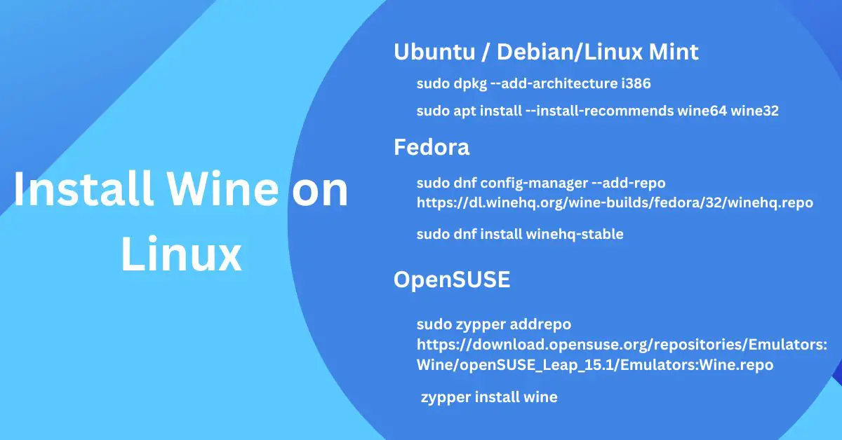 install wine on linux