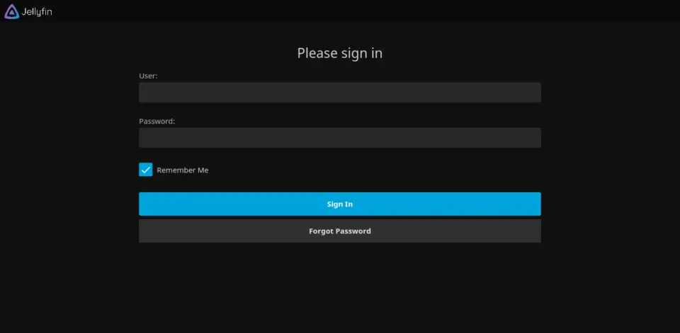 jellyfin user password linux