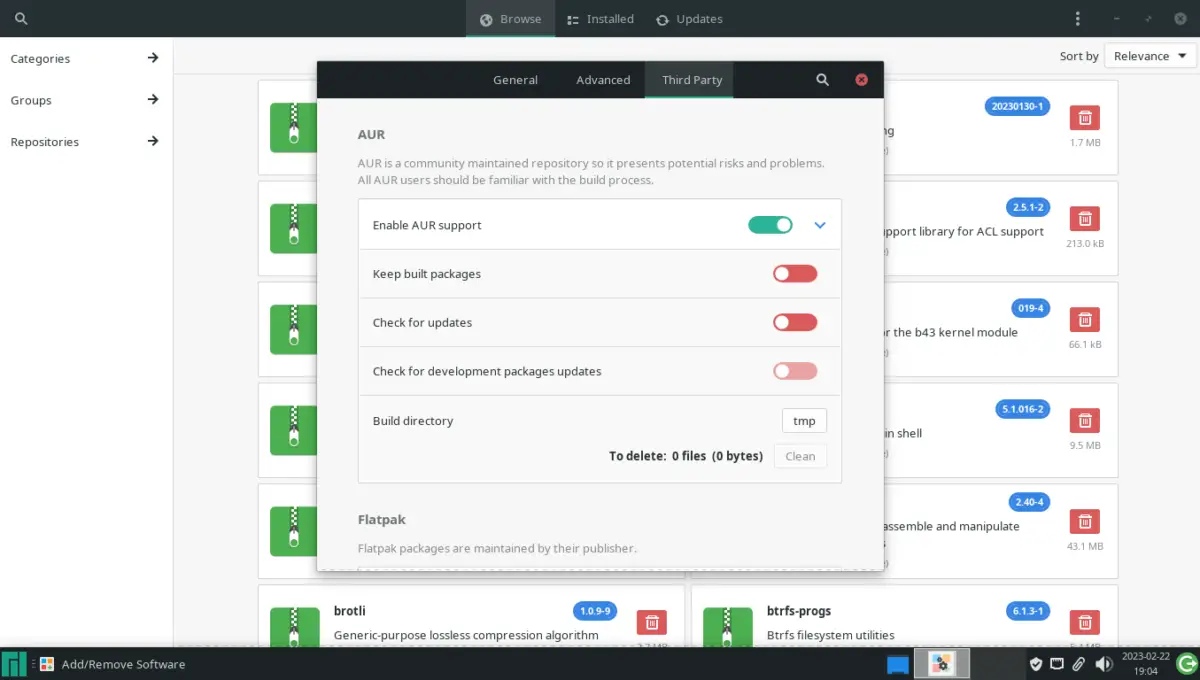 Enable AUR Support on Manjaro