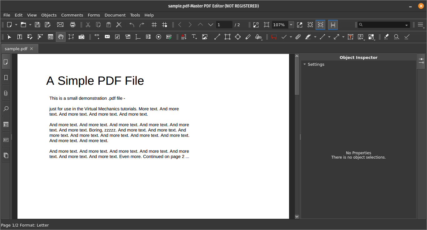 MasterPDF is another tool to edit PDF files on Linux