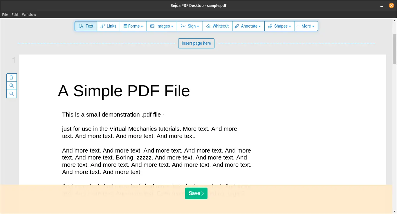 Sejda Desktop: Professional tool to edit PDF files