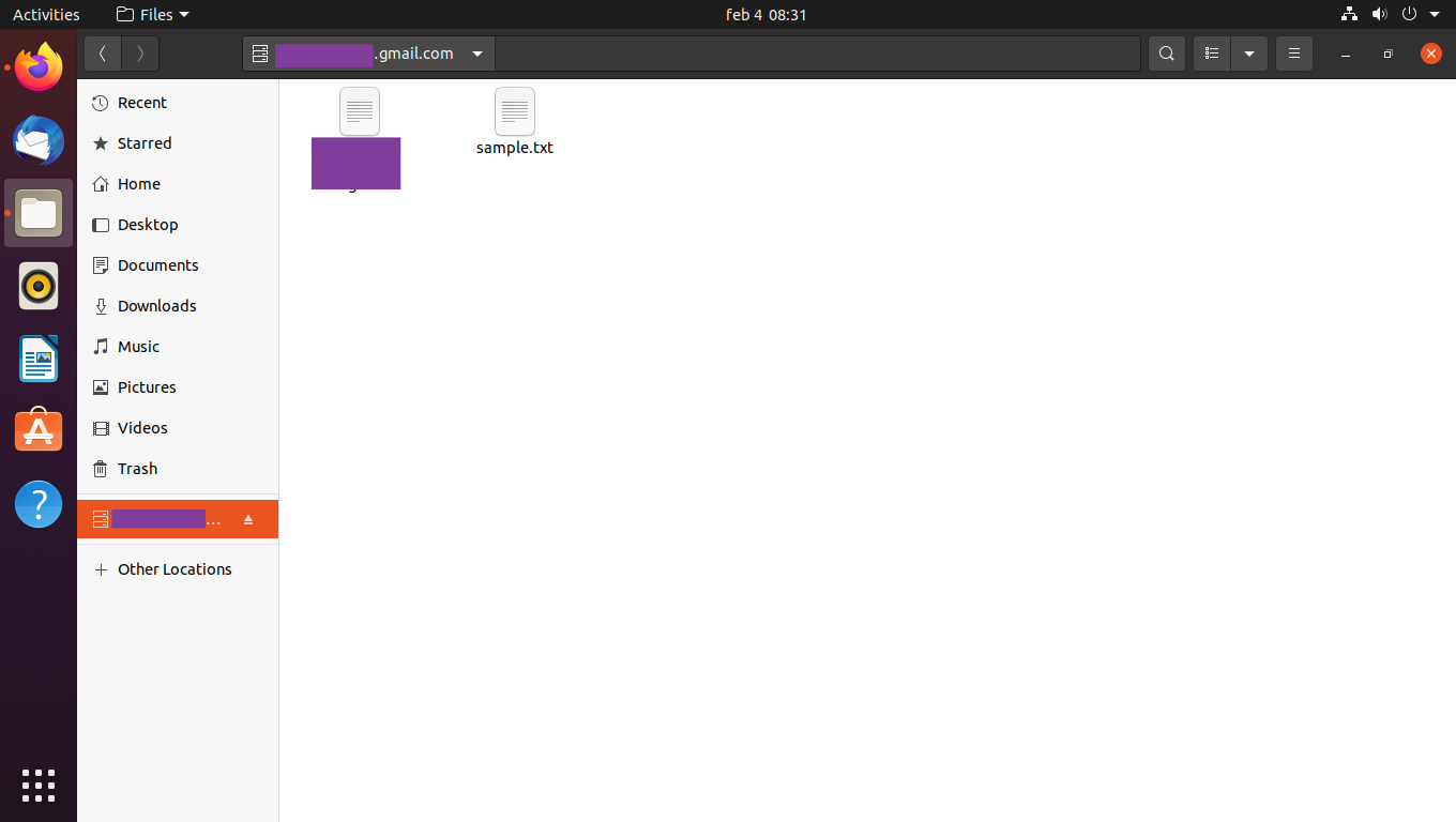 Upload new files into Google Drive using Ubuntu
