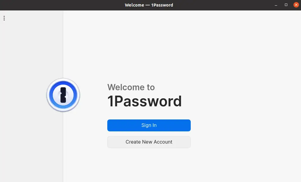 1Password running on Linux