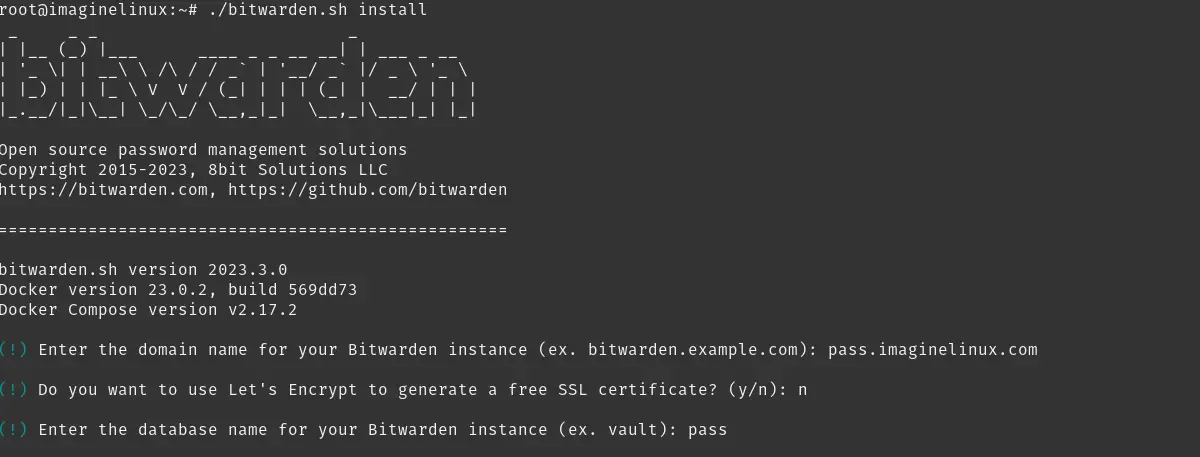 Install Bitwarden on Debian 11