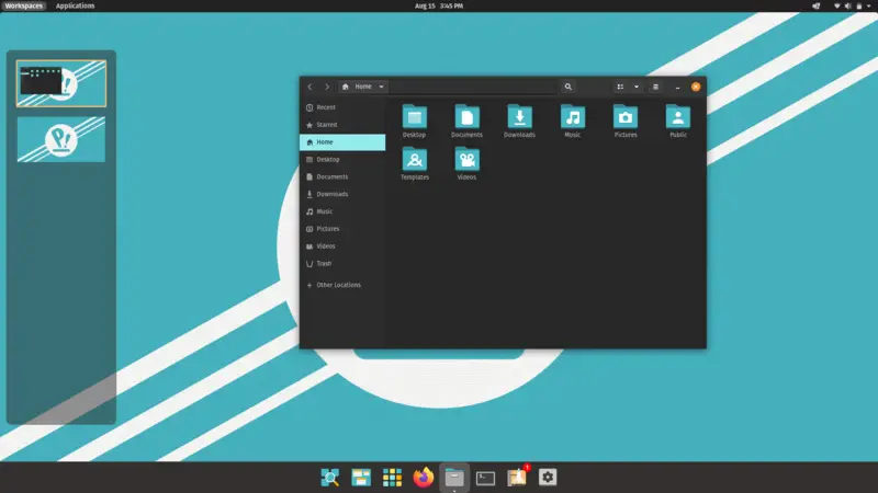 Pop_OS! desktop