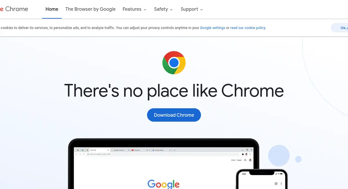 Chrome download website