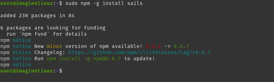 Install Sails.js on Ubuntu