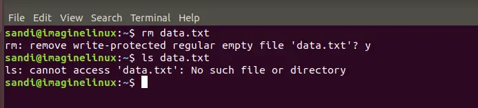 remove read only file confirm in linux